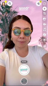 Brand goodr's virtual try on for augmented reality marketing.